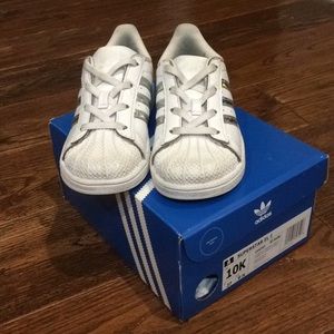 Adidas superstar EL I - white & iridescent 10k